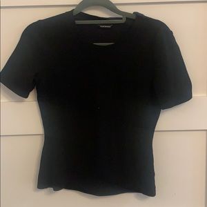 Club Monaco cropped fitted T